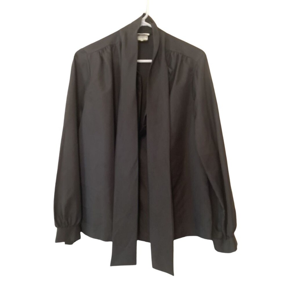Womens Vintage Alicia Black Blouse - size 12